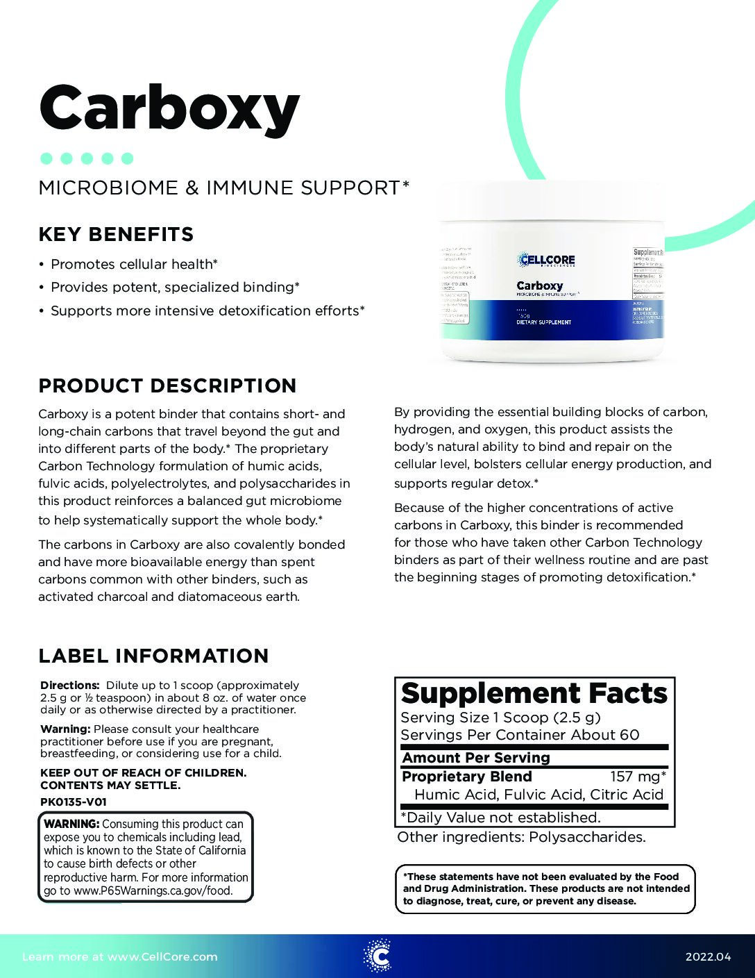 CellCore Carboxy - Energy Healing Approach