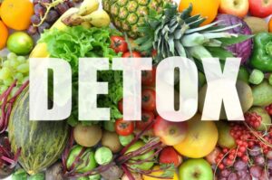 detox word over vegies