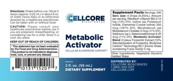 cellcore metabolic activator