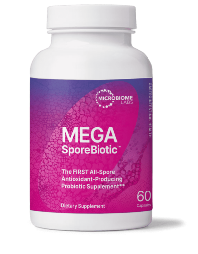 Mega SporeBiotic by Microbiome Labs bacillus spores healthy gut barrier