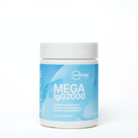 Mega IgG2000 by Microbiome Labs powder dairy free immunoglobulin