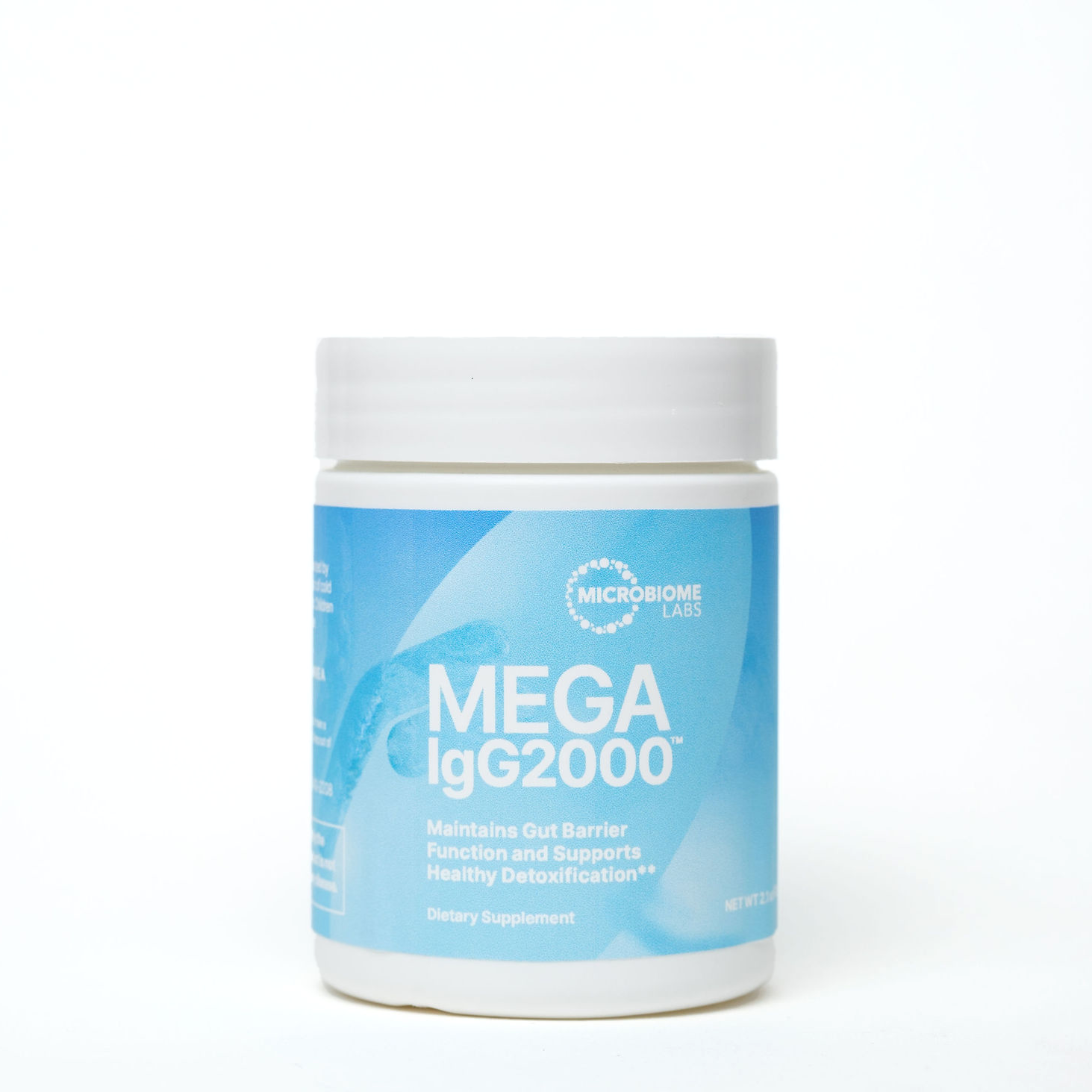 Mega IgG2000 by Microbiome Labs powder dairy free immunoglobulin