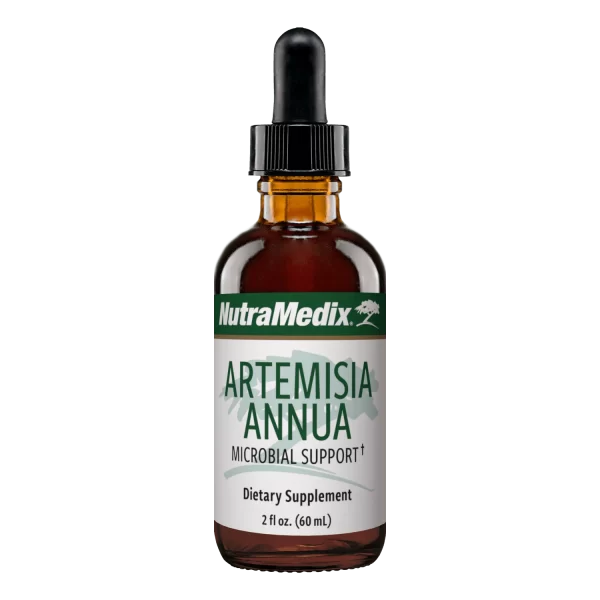 Artemisia-annua-by-Nutramedix contains sesquiterpene lactone artemisinin.