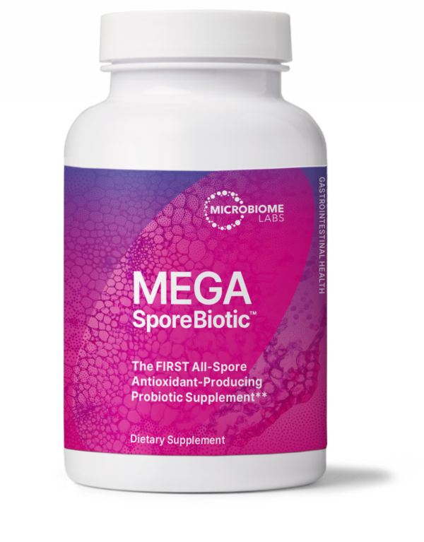 MegaSporeBiotic by Microbiome Labs spore based blend of 5 Bacillus spores