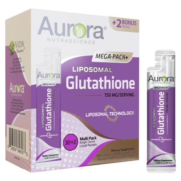 aurora Vida life sciences liposomal glutathione 32 packets.